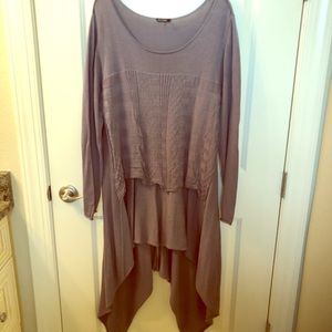 Unique sweater dress great with tights and heals!